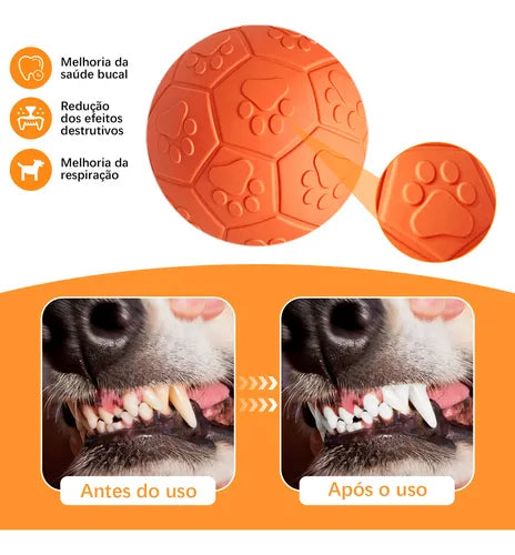 Bolinha Interativa para Cães e Gatos - Brinquedo Resistente Pet Grande