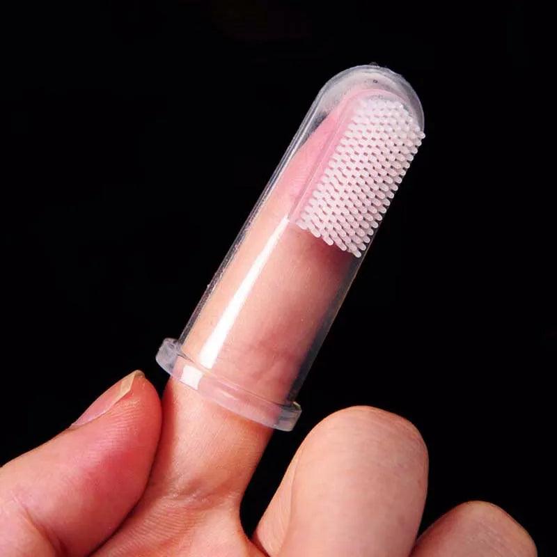 Escovas de Dedo de Silicone - Limpadores de Dentes de Cerdas Macias - PolloPets