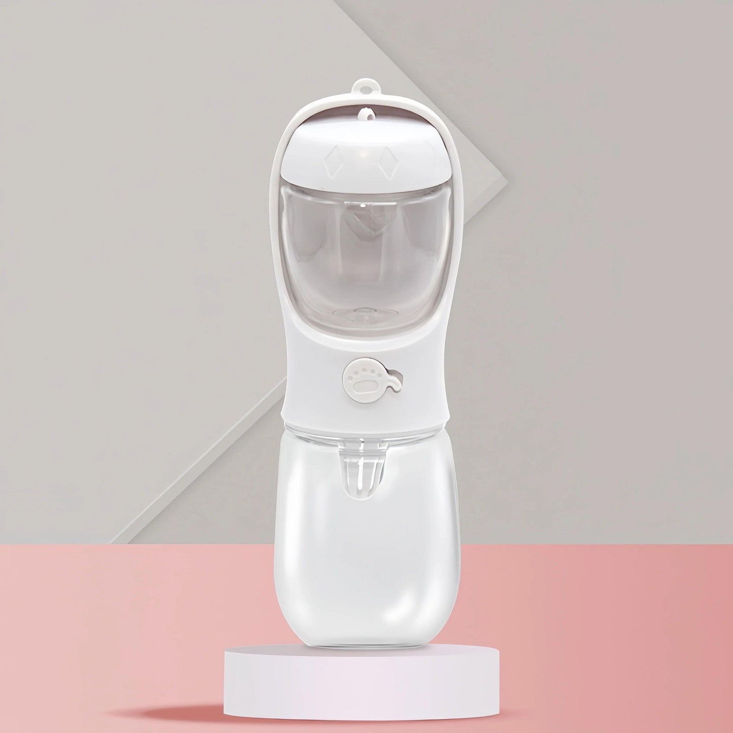 Garrafa de água com dispensador de alimentos. - PolloPets