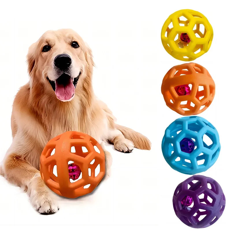 Bola geométrica com sino, macia - PolloPets