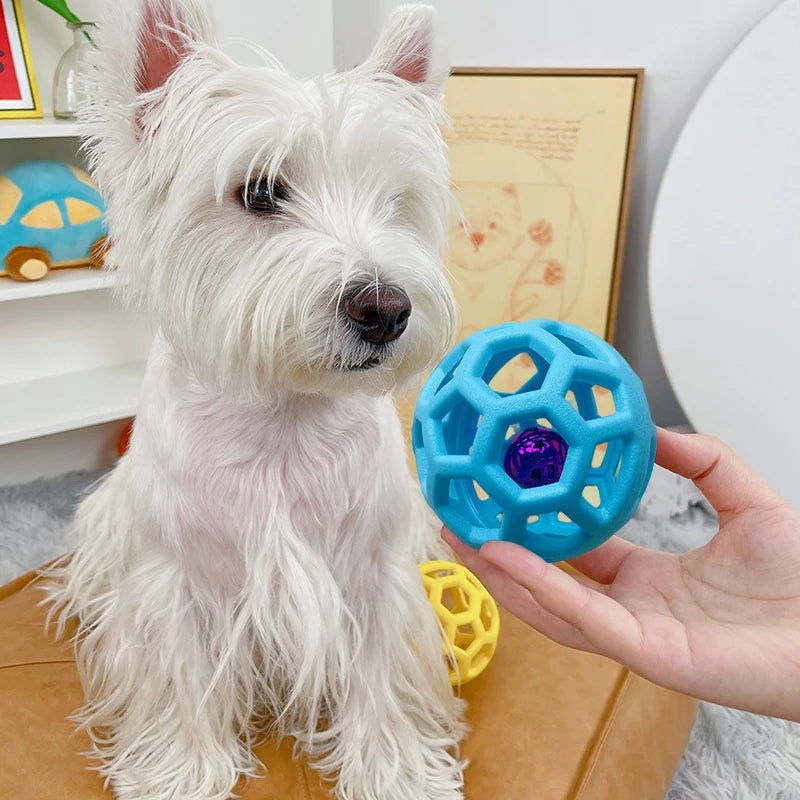 Bola geométrica com sino, macia - PolloPets
