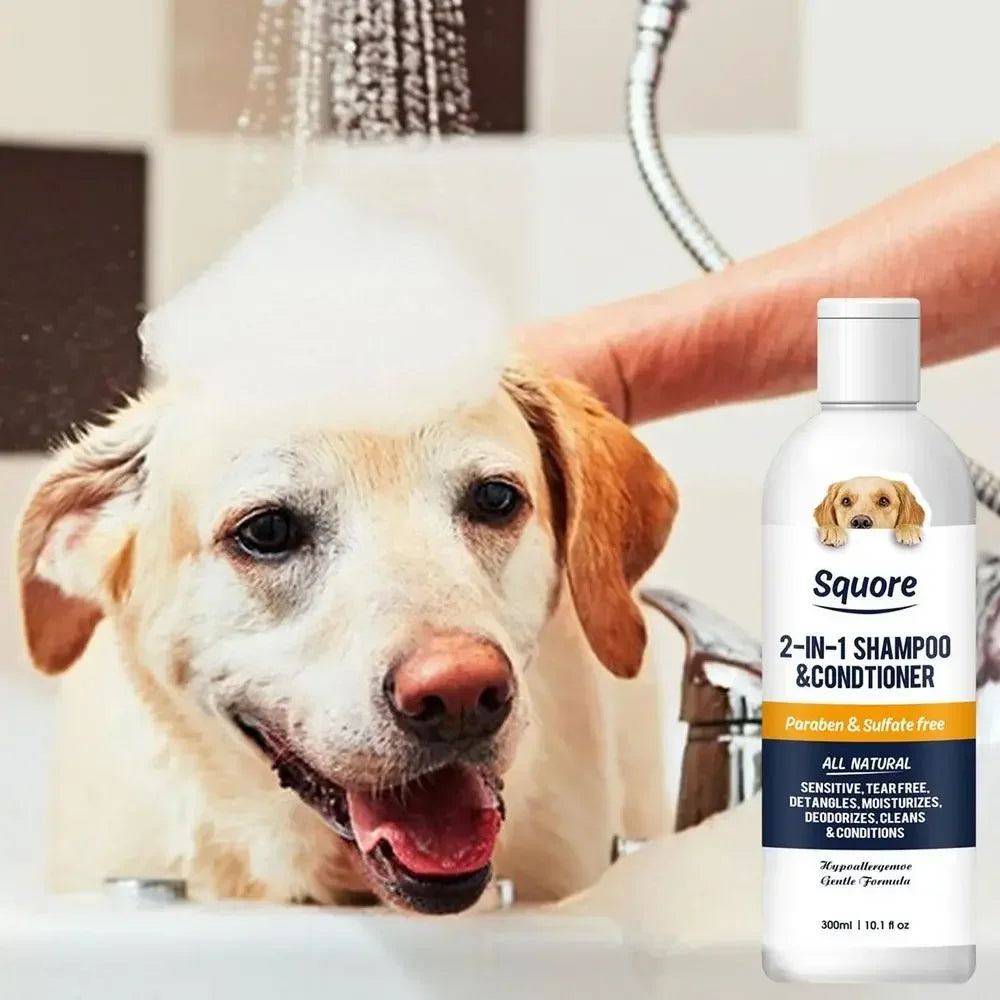 Shampoo e condicionador 2 em 1 - Para peles sensíveis, PH equilibrado - PolloPets