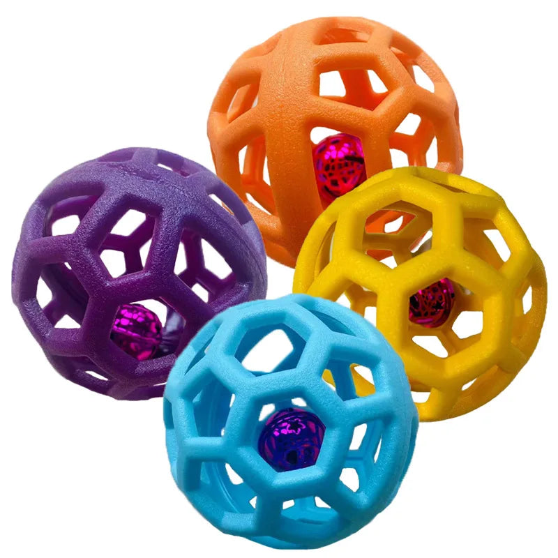 Bola geométrica com sino, macia - PolloPets