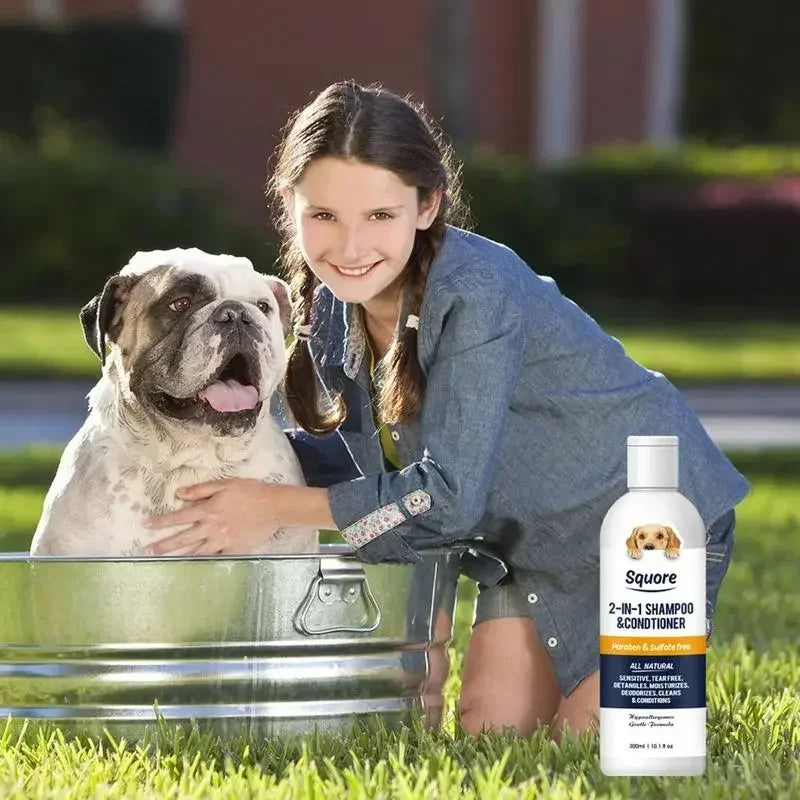 Shampoo e condicionador 2 em 1 - Para peles sensíveis, PH equilibrado - PolloPets