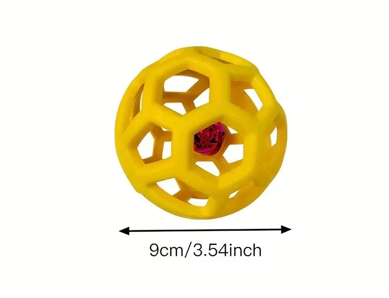 Bola geométrica com sino, macia - PolloPets