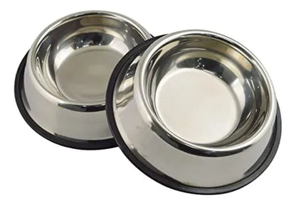 Tigela Pote 500ml Cachorros Médios 2 Unidades Comedouro Inox