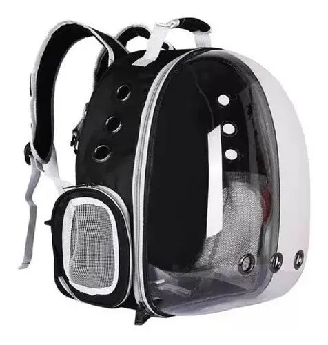 Mochila Pet visão panorâmica inteligente segurança ventilação