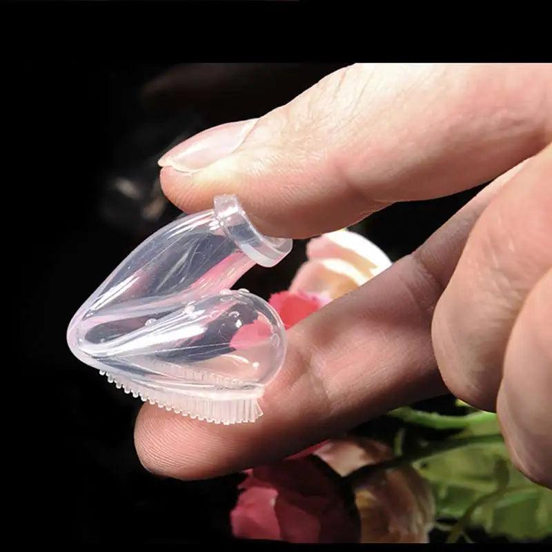 Escovas de Dedo de Silicone - Limpadores de Dentes de Cerdas Macias - PolloPets