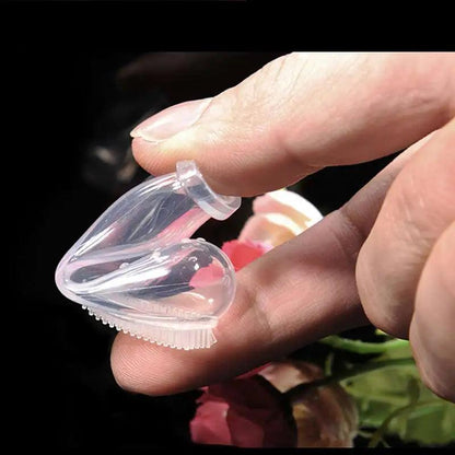 Escovas de Dedo de Silicone - Limpadores de Dentes de Cerdas Macias - PolloPets