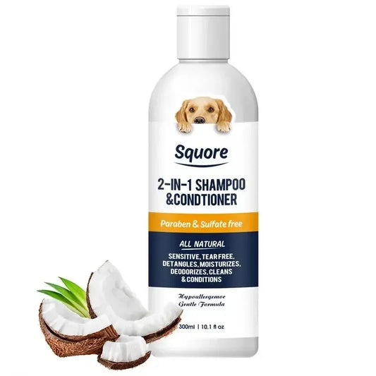 Shampoo e condicionador 2 em 1 - Para peles sensíveis, PH equilibrado - PolloPets