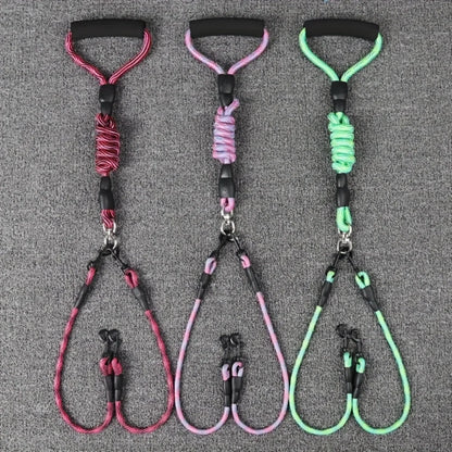 Coleira dupla, corda de nylon. - PolloPets