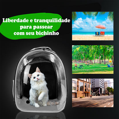 Mochila Pet Visão Panorâmica Gato Cachorro